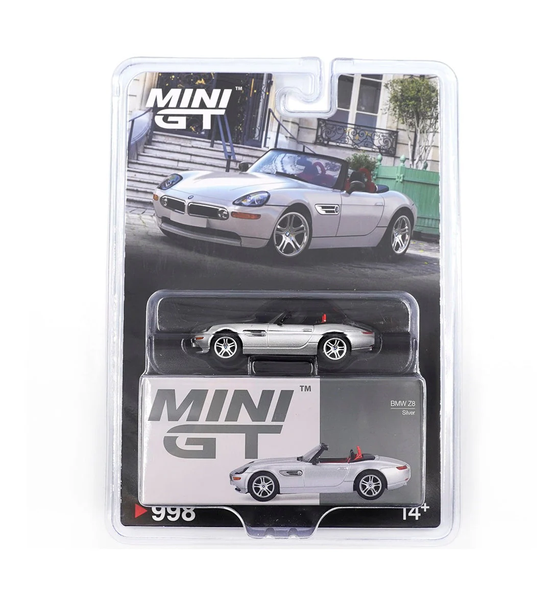 Mini GT - BMW Z8 Titanium Silver 2003 - Scala 1/64 MGT00998-BL Blister Packaging