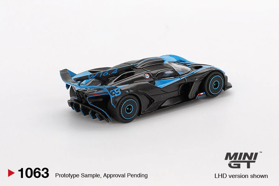 Mini GT - Bugatti Bolide Presentation Black and Blue 2024 (LHD) - Scala 1/64 MGT01063-L - Image 2