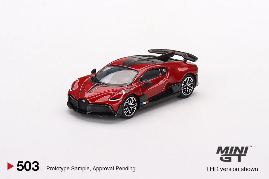 Mini GT - Bugatti Divo Red Metallic - Scala 1/64 MGT00503-L