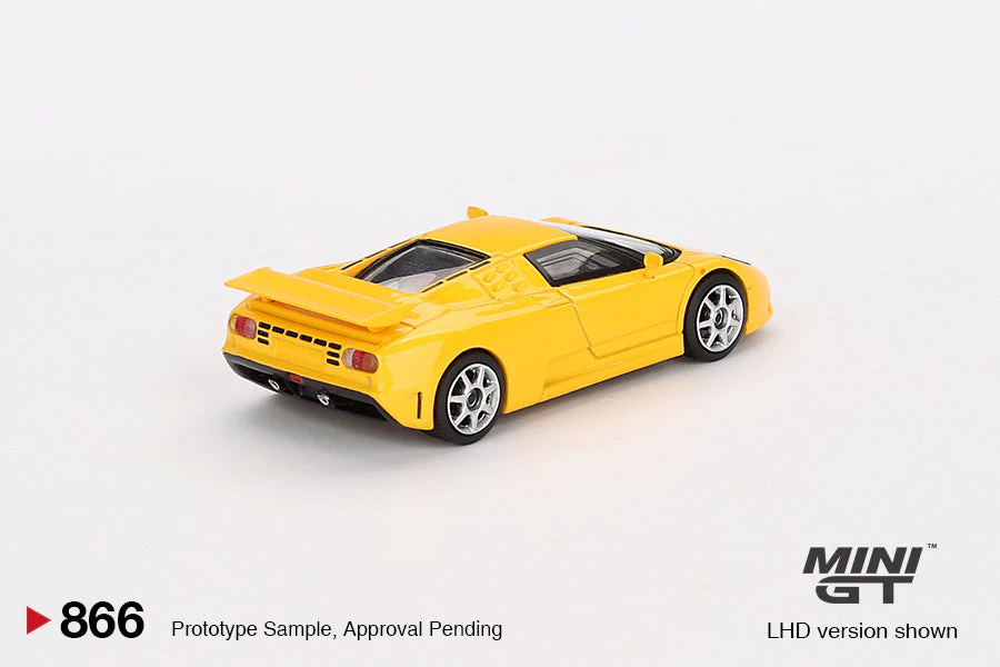 Mini Gt - Bugatti EB110 Super Sport Giallo Bugatti - Scala 1/64 MGT00866-L - Image 2