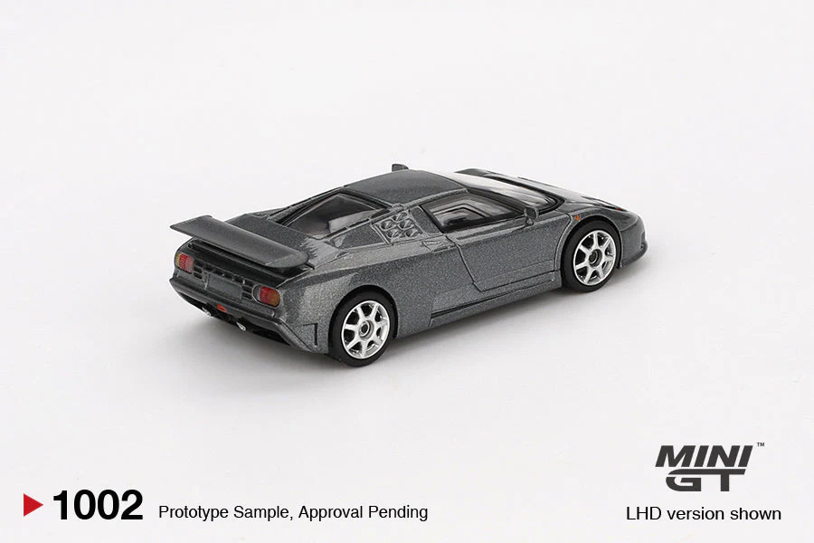 Mini GT - Bugatti EB110 Super Sport Grigio Scuro 1995 - Scala 1/64 MGT01002-L - Image 2