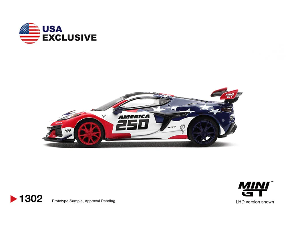 [PRE-ORDER] Mini GT - Chevrolet Corvette ZR1 America 250 USA Exclusive LHD - Limited Edition – Mijo Exclusives – Scala 1/64 MGT01302-BL - Image 3