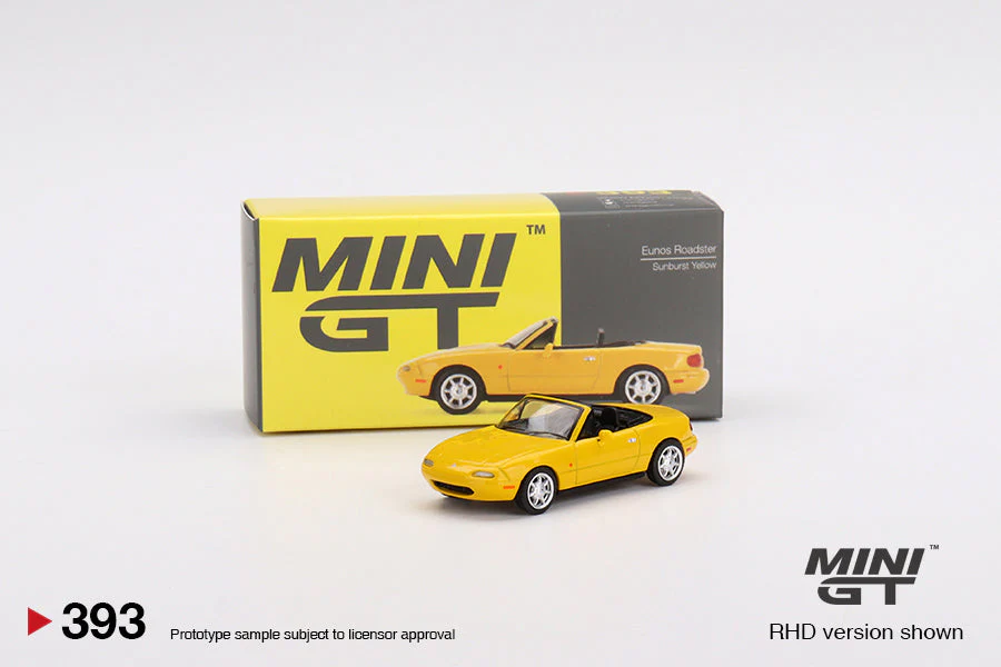 Mini GT - Eunos Roadster Sunburst Yellow - Scala 1/64 MGT00393-R - Image 4
