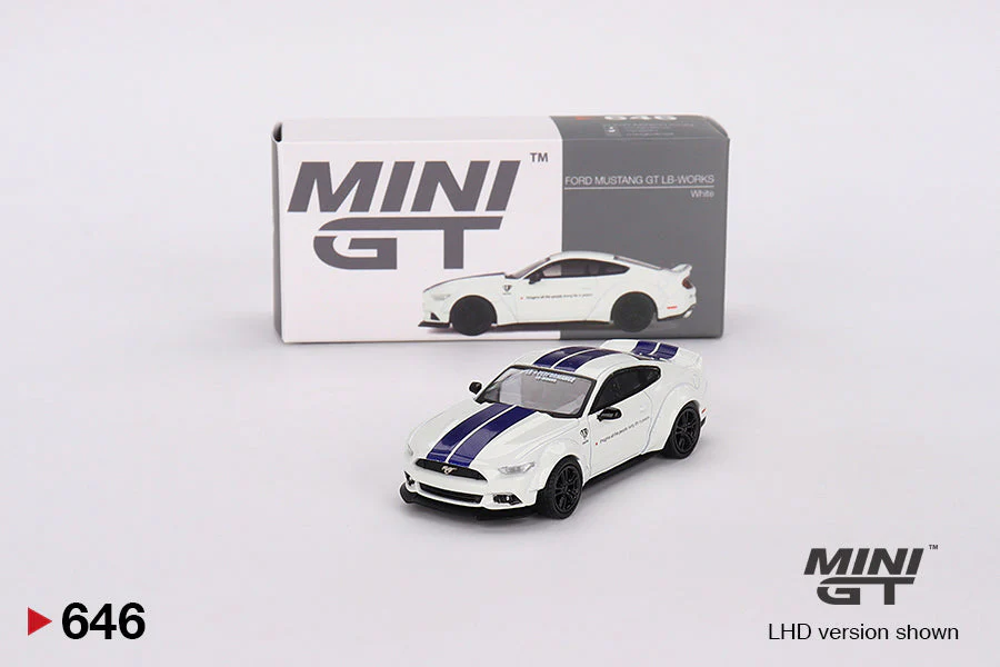 Mini GT - FORD MUSTANG GT LB-WORKS White - Scala 1/64 MGT00646-R - Image 2
