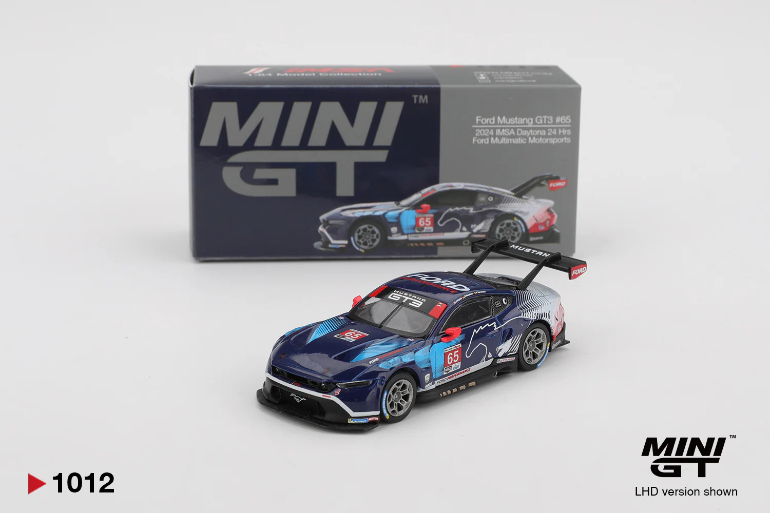 Mini Gt - Ford Mustang GT3 #65 Ford Multimatic Motorsports IMSA Daytona 24 Hrs 2024 - Scala 1/64 MGT01012-L - Image 4
