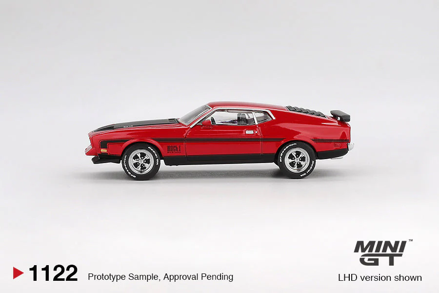 Mini GT - Ford Mustang Mach1 1971 Race Red - Scala 1/64 MGT01122-L - Image 3
