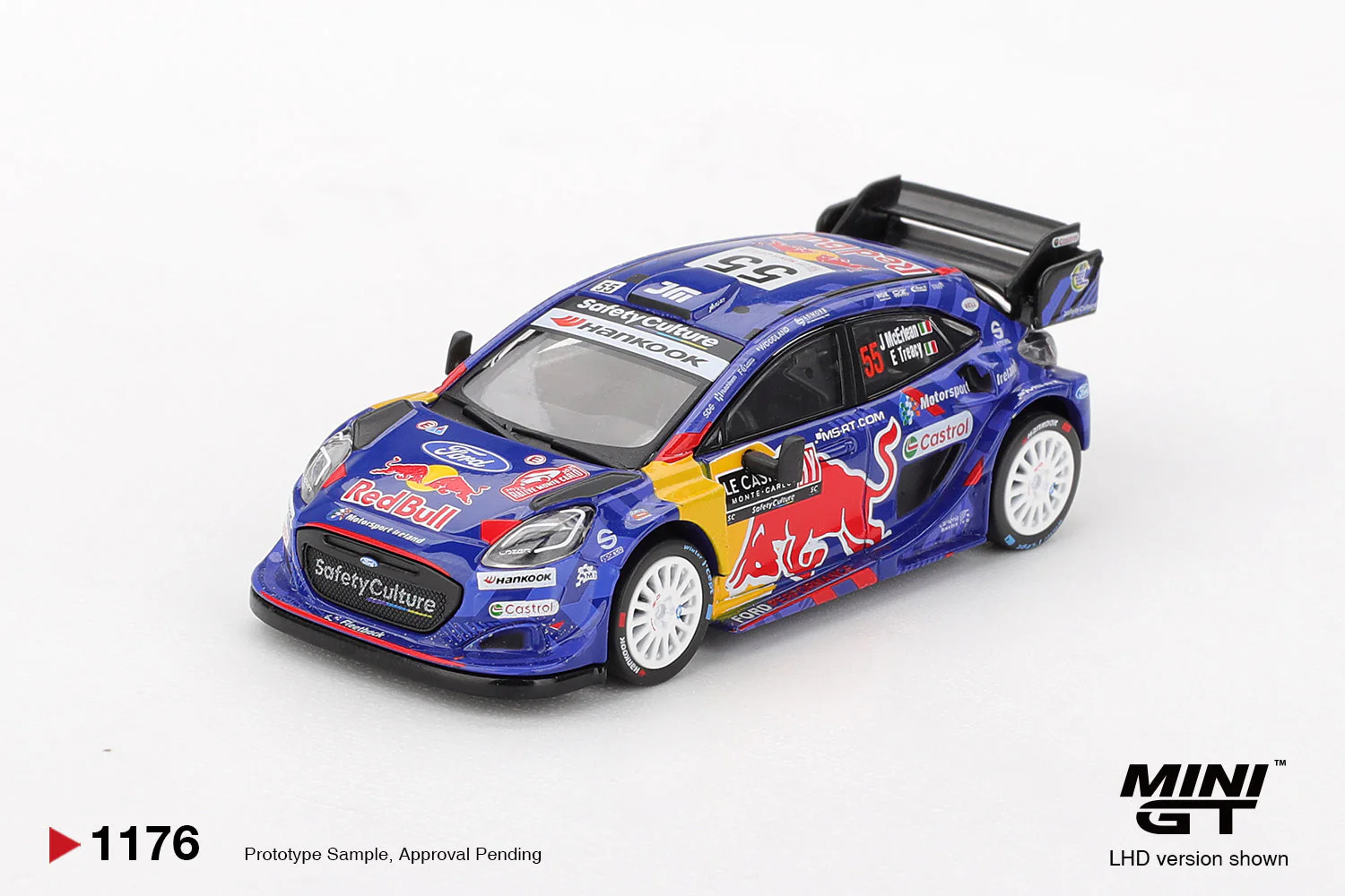 [PRE-ORDER] - Mini GT - Ford Puma Rally1 #55 M-Sport Ford WRT 2025 Rally Monte-Carlo 2025 - Scala 1-64 MGT01176-L