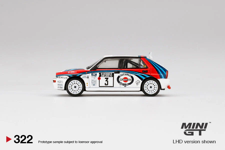 Mini GT - Lancia Delta HF Integrale Evoluzione 1992 Rally 1000 Lakes Winner #3 - Scala 1/64 MGT00322 - Image 2