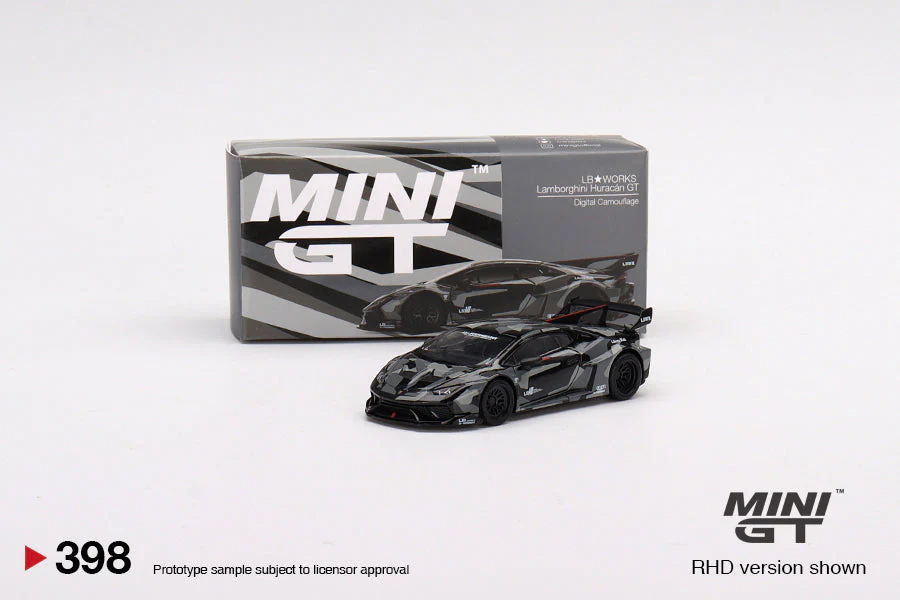 Mini Gt - LB★WORKS Lamborghini Huracán GT Digital Camouflage - Scala 1/64 MGT00398-L - Image 2