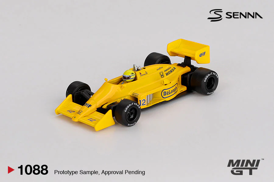 Mini GT - Lotus 99T #12 Ayrton Senna 1987 Monaco Grand Prix Winner - Scala 1/64 MGT01088-BL Blister Packaging - Image 2