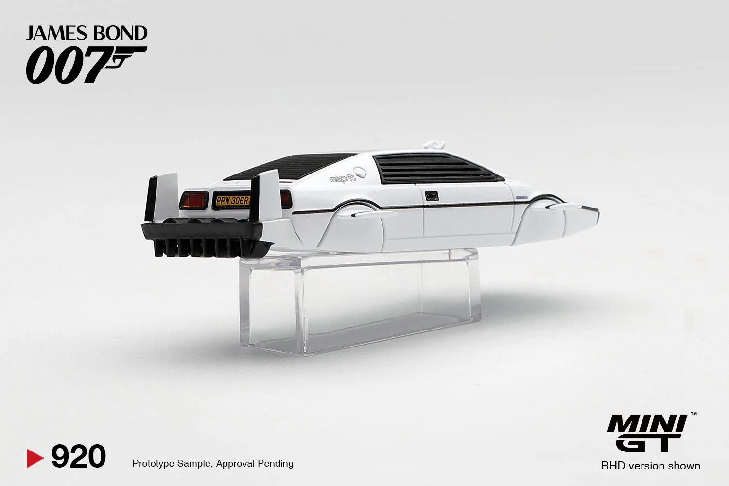 [PRE-ORDER] Mini GT - Lotus Esprit S1 Submarine The Spy Who Loved Me James Bond 007 movie 1977 - Scala 1/64 MGT00920-007J Japanese Blister - Image 3