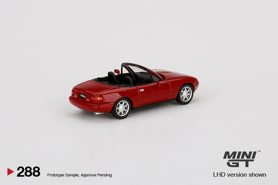 Mini GT - Mazda Miata MX-5 (NA) Classic Red LHD - Scala 1/64 MGT00288-L - Image 3