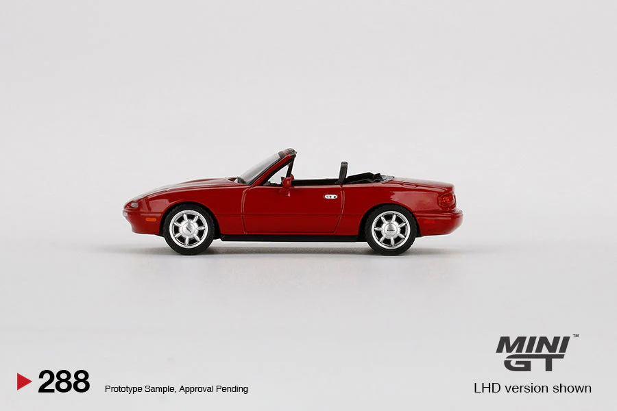 Mini GT - Mazda Miata MX-5 (NA) Classic Red LHD - Scala 1/64 MGT00288-L - Image 4