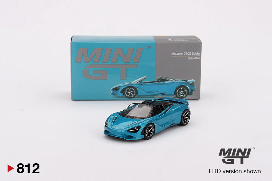 Mini GT - McLaren 750S Spider Belize Blue - Scala 1/64 MGT00812-L - Image 2