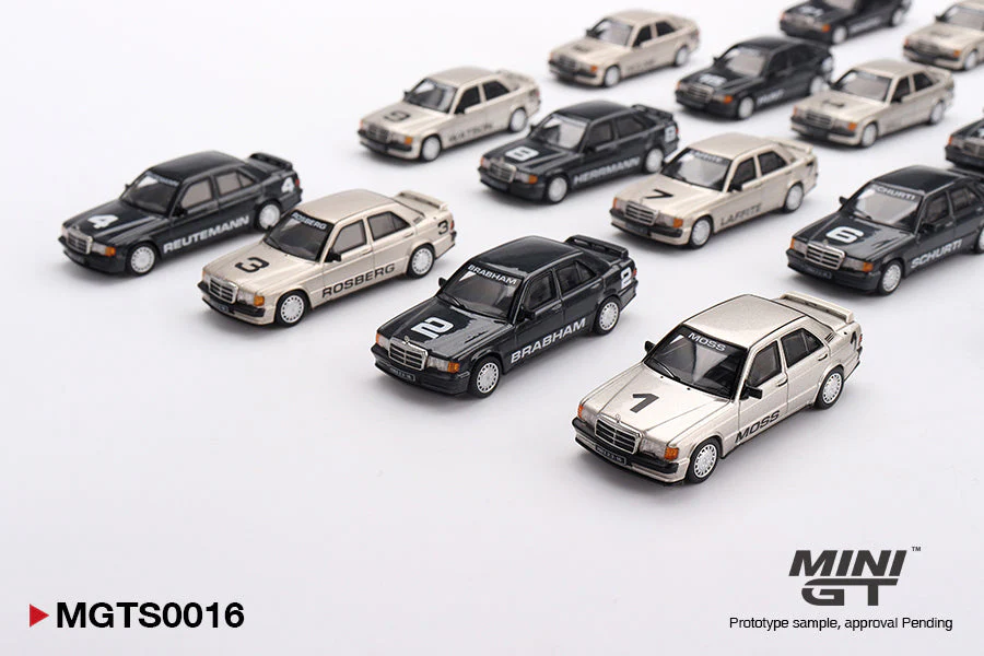 Mini GT - Mercedes-Benz 190E EVO1 Nürburgring Race of Champions Set Limited Edition 1984 - Scala 1/64 MGTS0016 - Image 2