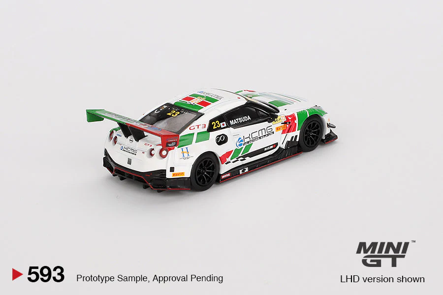 Mini GT - Nissan GT-R NISMO GT3 #23 KCMG 2018 FIA GT World Cup Macau - Scala 1/64 MGT00593 - Image 2