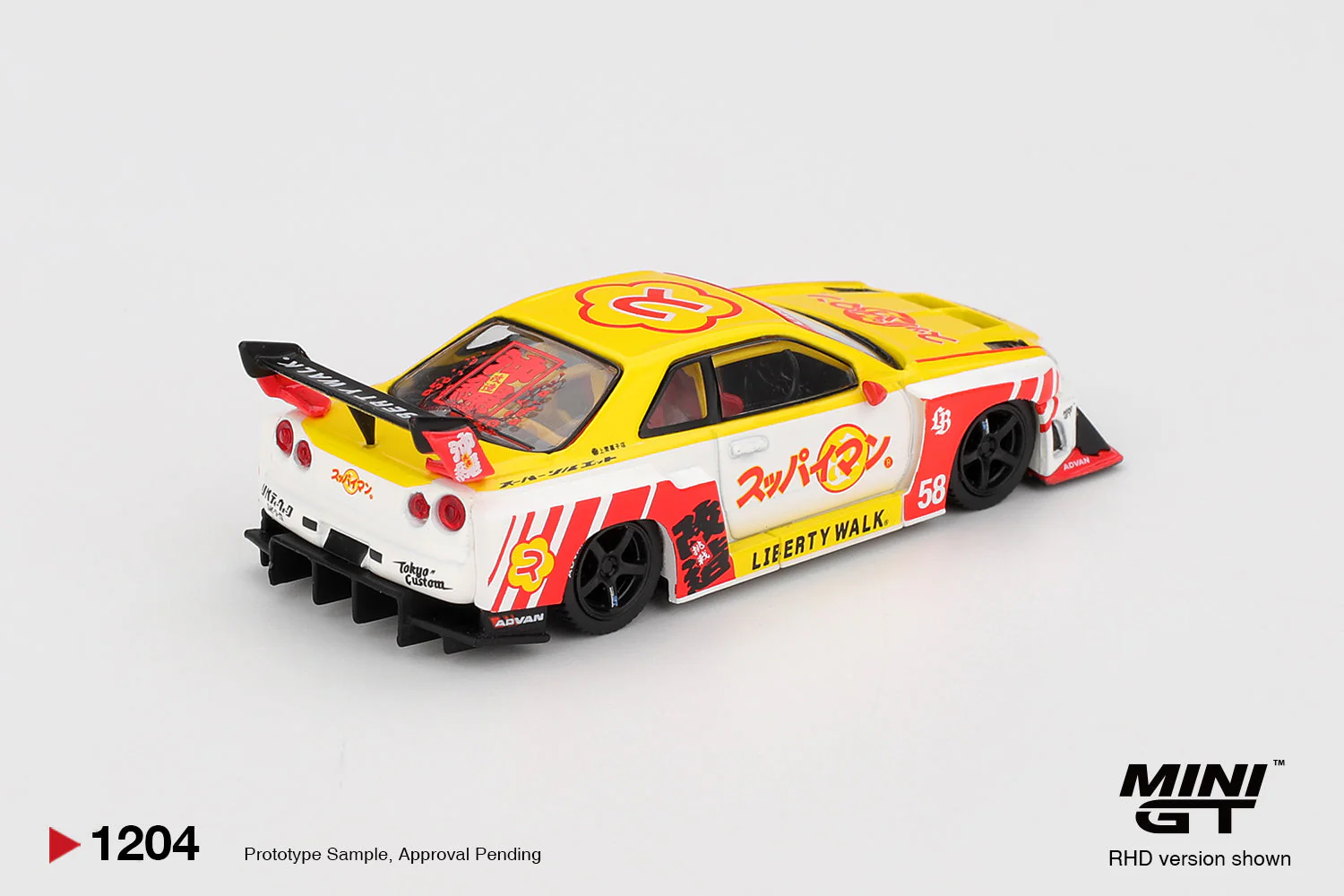 [PRE-ORDER] - Mini GT - Nissan LB-ER34 Super Silhouette SKYLINE Suppaiman Okinawa 2025 - Scala 1/64 MGT01204-R - Image 2