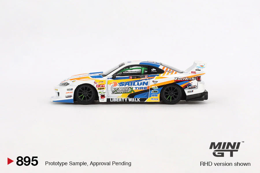 Mini GT - Nissan LB-Super Silhouette S15 SILVIA #555 2023 Formula Drift Japan - Scala 1/64 MGT00895-R - Image 3