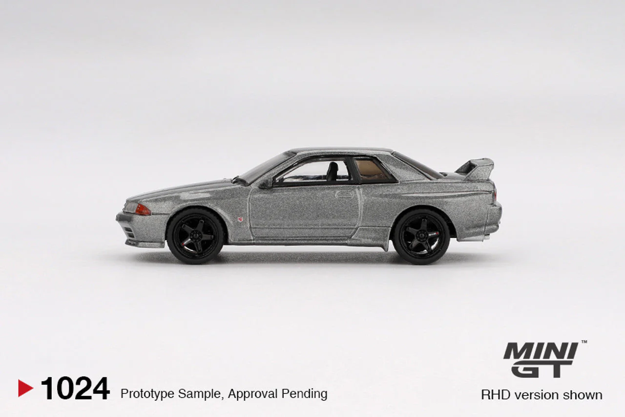 Mini Gt - Nissan Skyline GT-R (Nismo BNR32 CRS Version) Dark Metal Grey 1992 - Scala 1/64 MGT01024-R - Image 3