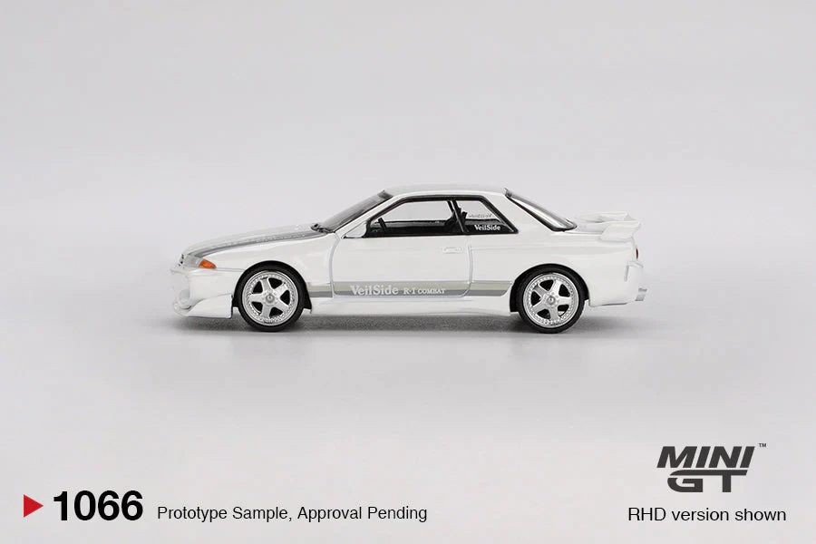 Mini GT - Nissan Skyline GT-R R32 Veilside Combat C-I White 2011 (RHD) - Scala 1/64 MGT01066-R - Image 3