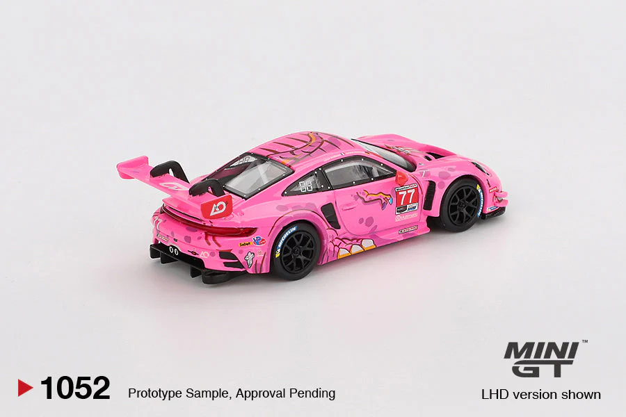 Mini GT - Porsche 911 GT3 R #77 AO Racing 2024 IMSA ROAD AMERICA - Scala 1/64 MGT01052-L - Image 2