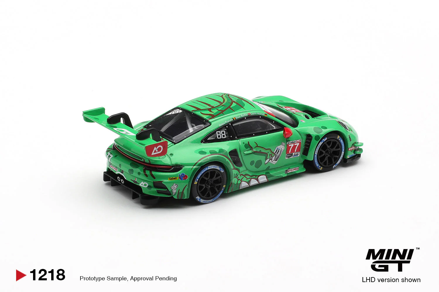 [PRE-ORDER] - Mini GT - Porsche 911 GT3 R (992) #77 AO Racing IMSA Sebring 12 Hrs Class Winner 2025 - Scala 1/64 MGT01218-L - Image 2