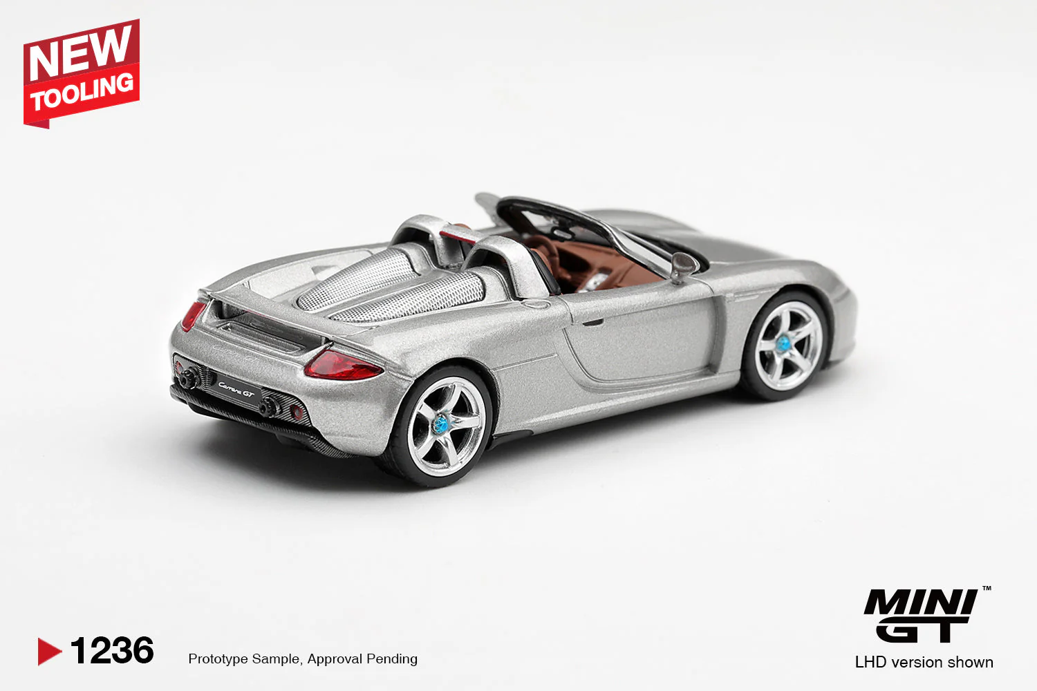 [PRE-ORDER] Mini GT - Porsche Carrera GT Silver 2006 - Scala 1/64 MGT01236-L - Image 2