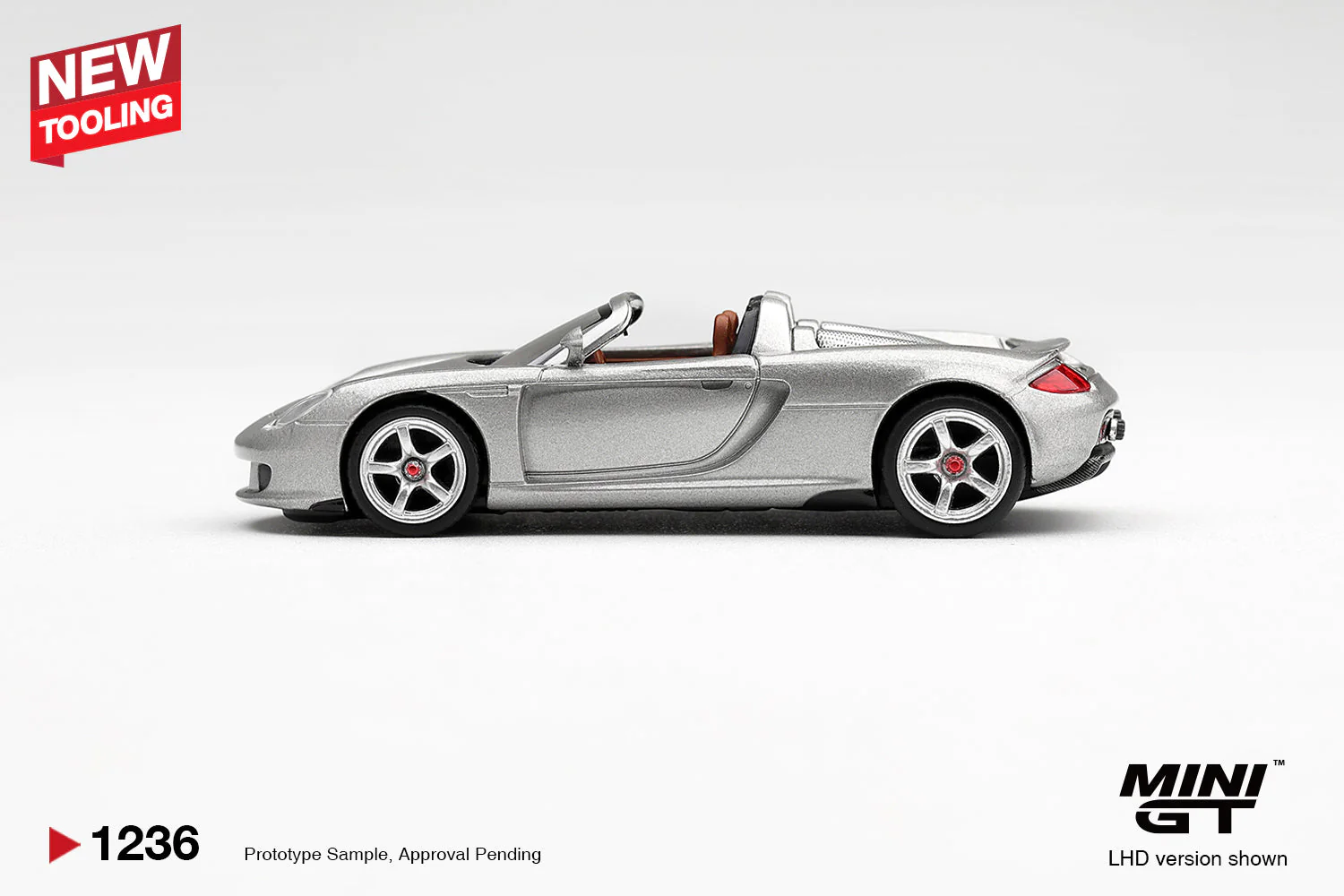 [PRE-ORDER] Mini GT - Porsche Carrera GT Silver 2006 - Scala 1/64 MGT01236-L - Image 3