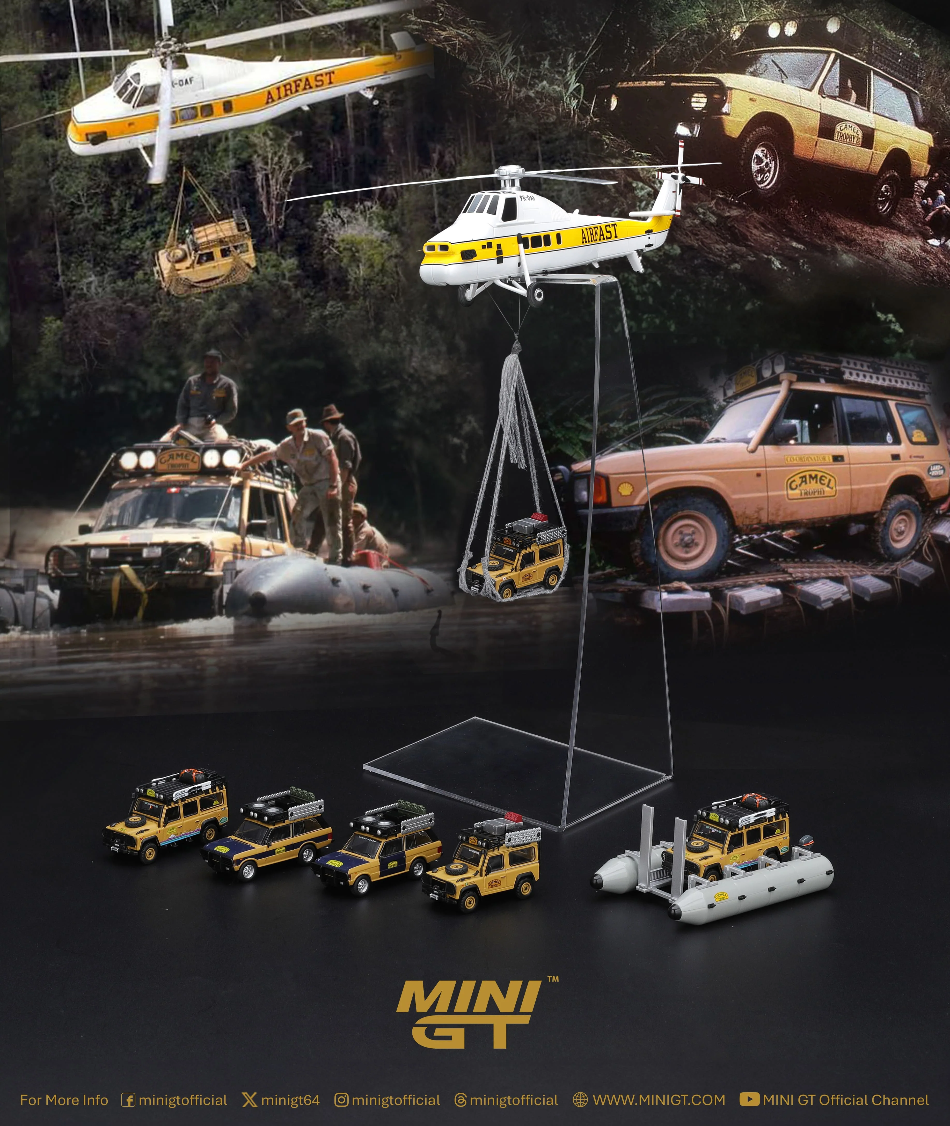 [PRE-ORDER] Mini GT - Range Rover Camel Trophy Sumatra N.Sudmann / F.Hofmann 1981 – Scala 1/64 MGT01311-L - Image 6