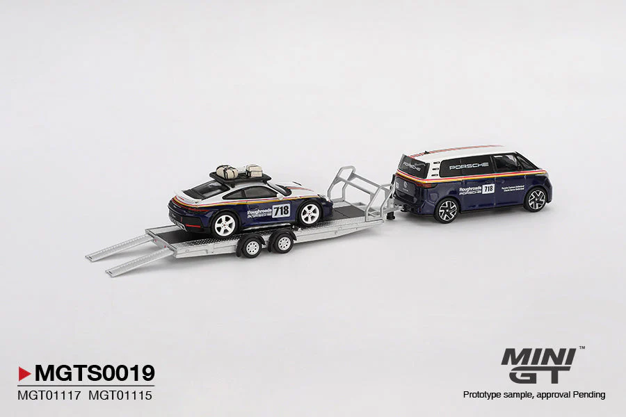 [PRE-ORDER] - Mini GT - Porsche 911 Dakar #718 / Volkswagen ID. Buzz Porsche Centrum Gelderland Roughroads Set - Scala 1/64 MGTS0019 - Image 5