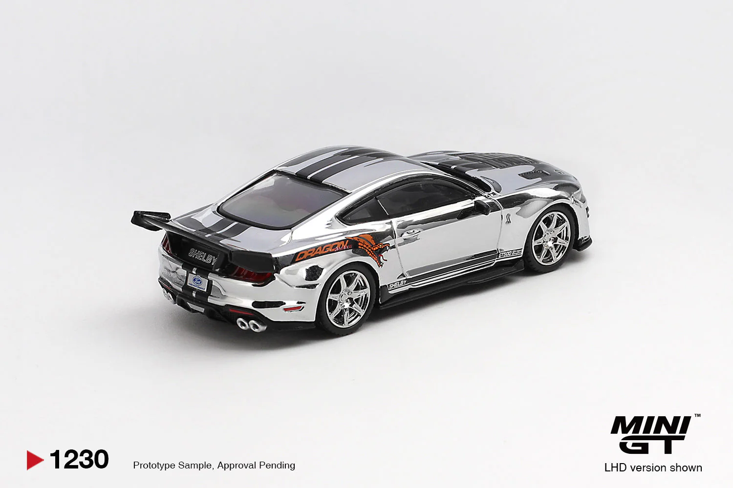 [PRE-ORDER] Mini GT - Shelby GT500 Dragon Snake Concept Chrome Silver 2020 - Scala 1/64 MGT01230-L - Image 2