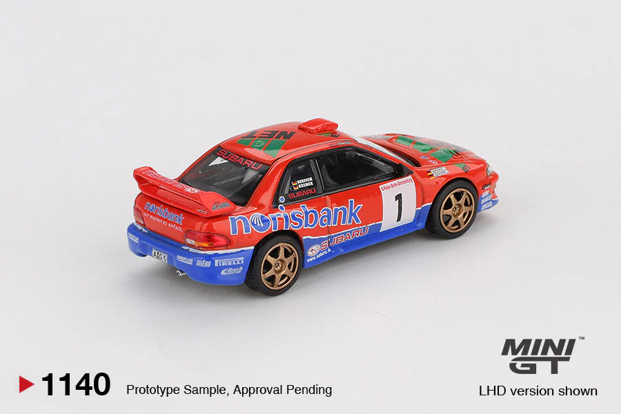 Mini GT - Subaru Impreza WRC97 #1 1999 DRM Champion - Scala 1/64 MGT01140-L - Image 2
