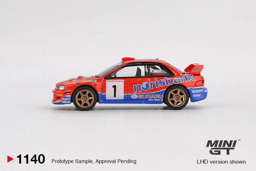 Mini GT - Subaru Impreza WRC97 #1 1999 DRM Champion - Scala 1/64 MGT01140-L - Image 3