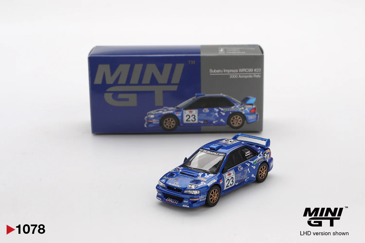 Mini GT - Subaru Impreza WRC99 #23 2000 Acropolis Rally - Scala 1/64 MGT01078-L - Image 4