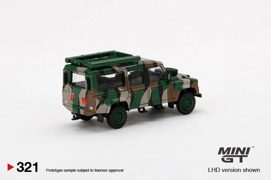 Mini GT - Land Rover Defender 110 Malaysian Army - Scala 1/64 MGT00321-R - Image 3
