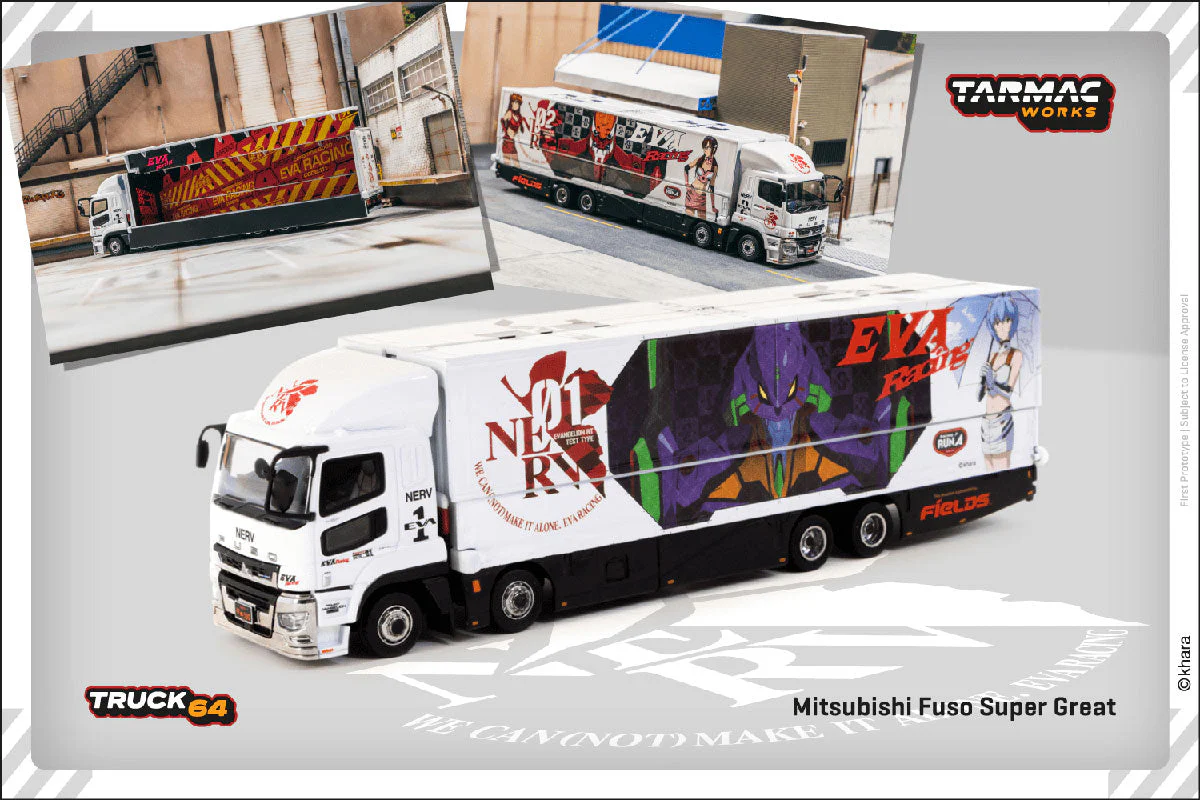 Tarmac Works Mitsubishi Fuso Super Great "EVA Racing" - Scala 1/64 T64T-TL001-EVA