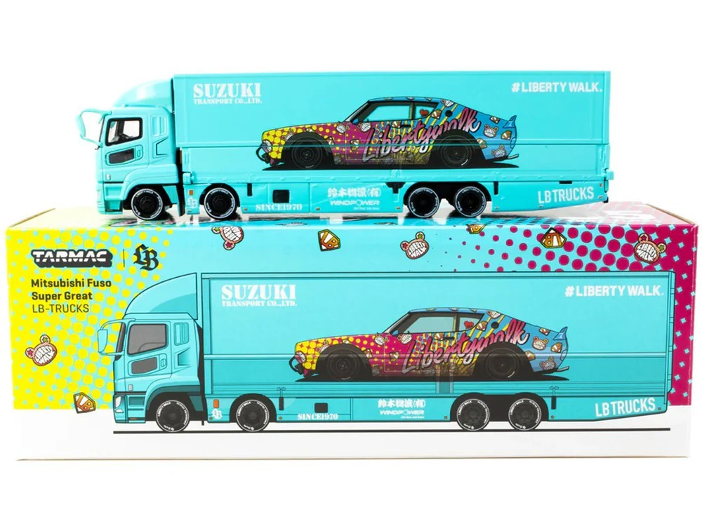 Tarmac Works - Mitsubishi Fuso Super Great LB-TRUCKS "LBWK" - TRUCK64 - Scala 1/64 T64T-TL001-LBS - Image 4