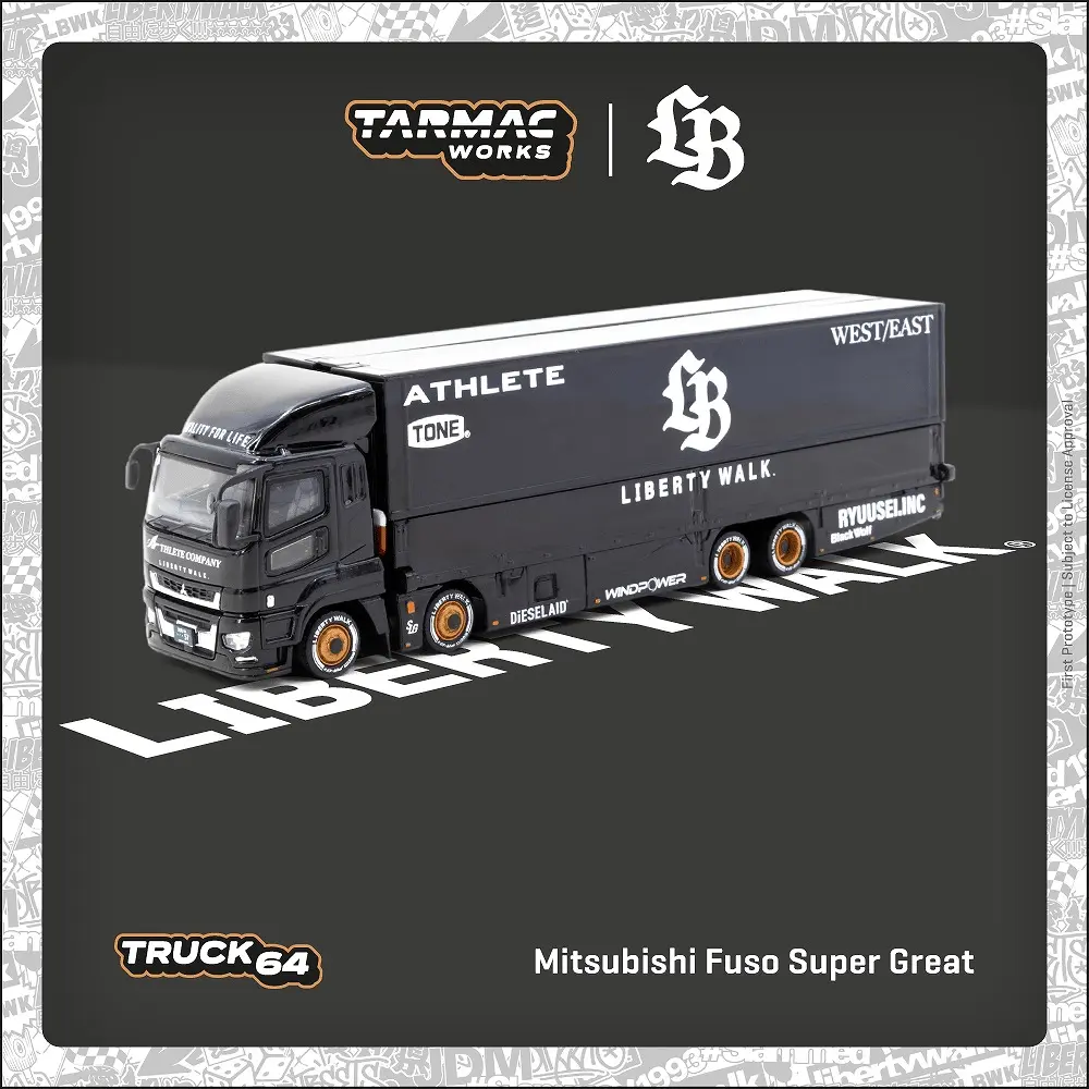 Tarmac Works - Mitsubishi Fuso Super Great LB-TRUCKS - TRUCK64 - Scala 1/64 T64T-TL001-LBB