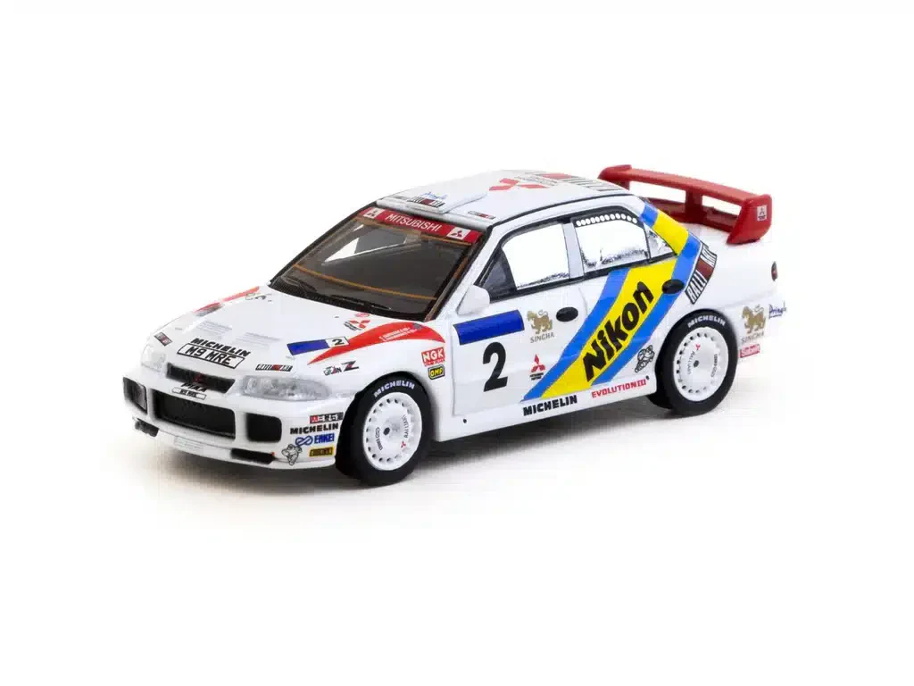 Tarmac Works - Mitsubishi Lancer Evolution III Hong Kong-Beijing Rally 1995 Winner - GLOBAL64 - Scala 1/64 T64G-050-95HKBR02 - Image 2