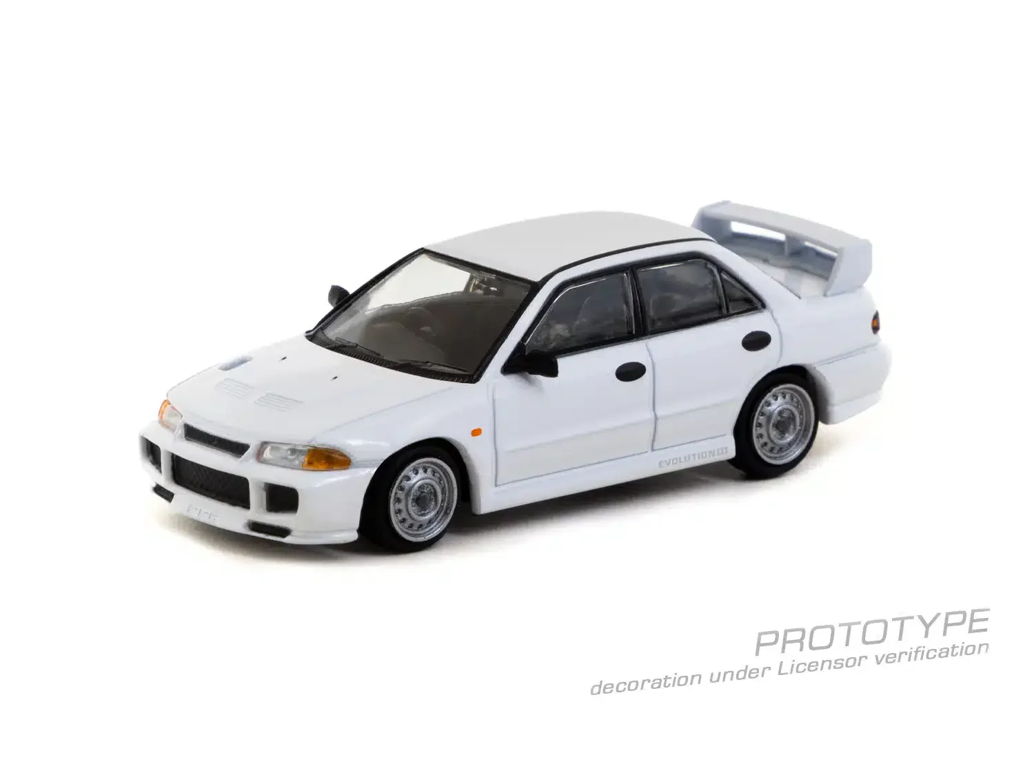 Tarmac Works - Mitsubishi Lancer RS Evolution III White - GLOBAL64 - Scala 1/64 T64G-050-RS - Image 2