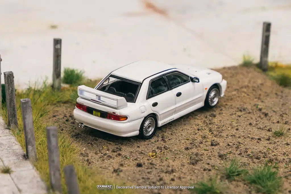 Tarmac Works - Mitsubishi Lancer RS Evolution III White - GLOBAL64 - Scala 1/64 T64G-050-RS - Image 3