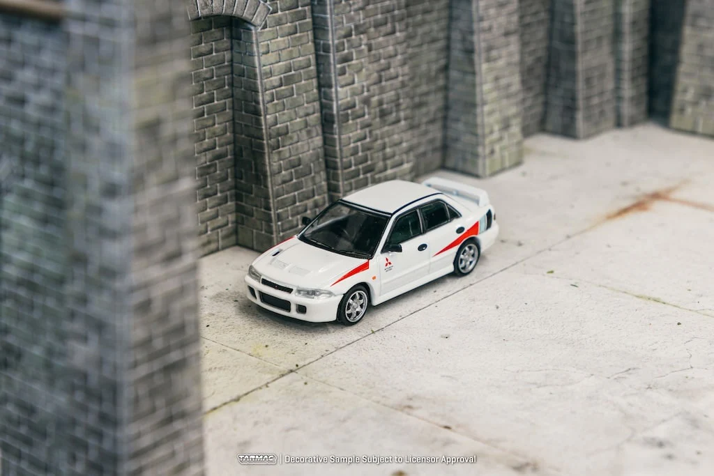Tarmac Works - Mitsubishi Lancer RS Evolution White - GLOBAL64 - Scala 1/64 T64G-048-RS - Image 4