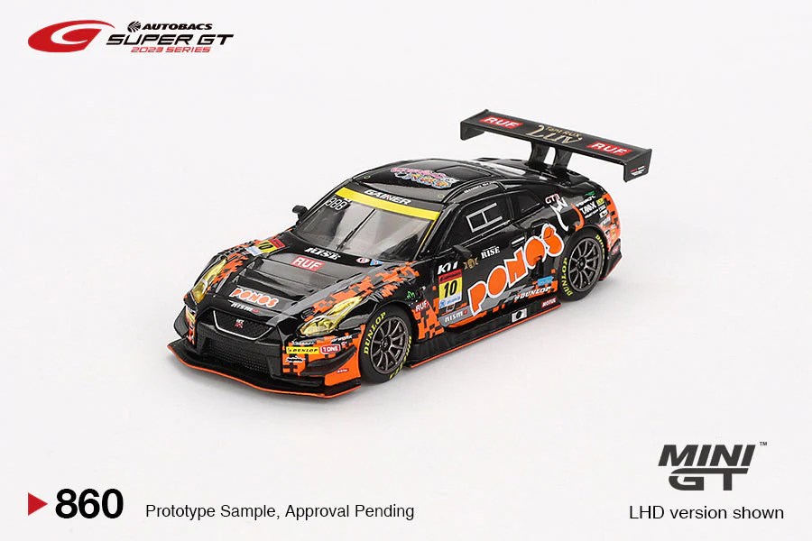 Mini GT - Nissan GT-R NISMO GT3 #10 "PONOS GAINER GT-R" 2023 SUPER GT SERIES - Scala 1/64 MGT00860-BL - Image 4