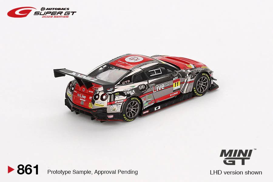 Mini GT - Nissan GT-R NISMO GT3 #11 "GAINER TANAX GT-R" - Scala 1/64 MGT00861-BL Blister Packaging - Image 3