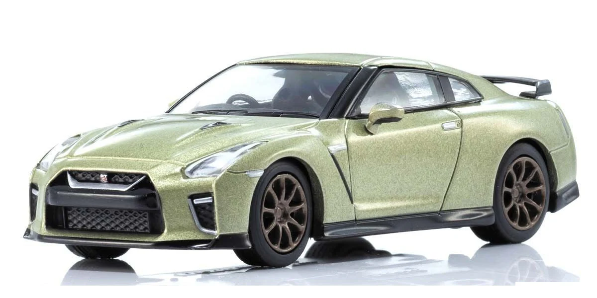 Kyosho - Nissan GT-R Premium Edition T-Spec Millennium Jade - Mini Car & Book - Scala 1/64 - Image 3