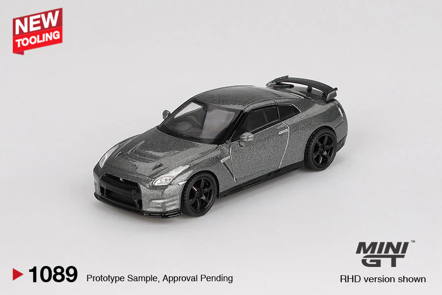Mini GT - Nissan GT-R (R35) CRS Version Dark Metal Gray 2013 - Scala 1/64 MGT01089-R