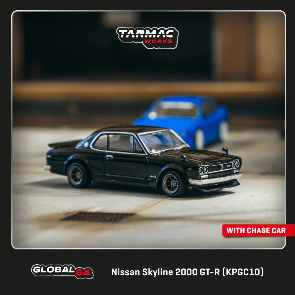 Tarmac Works - Nissan Skyline 2000 GT-R (KPGC10) Black "Global64" Series MiJo Exclusives - Scala 1/64 T64G-043-BK - Image 2