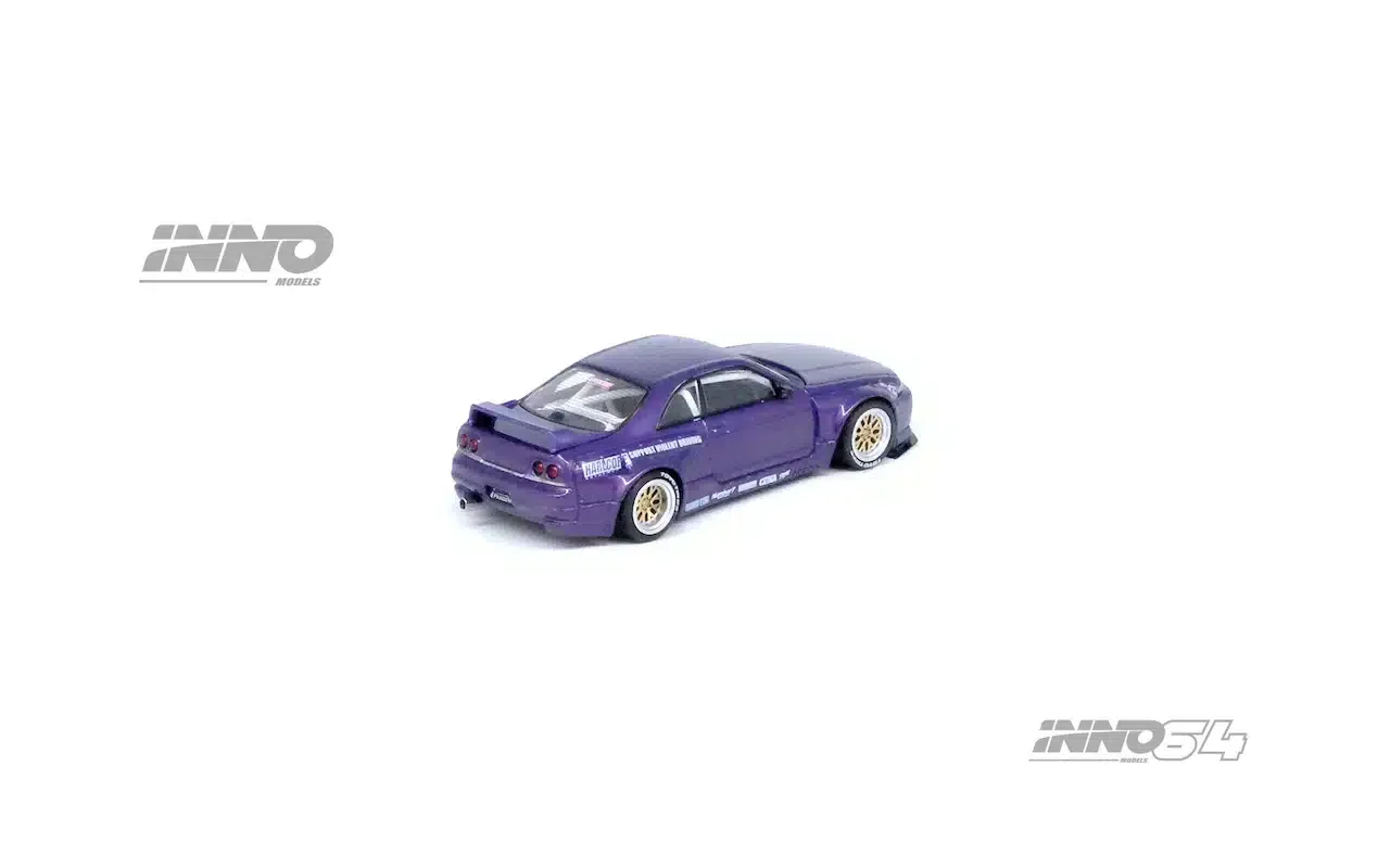 INNO64 - Nissan Skyline GT-R (R33) “PANDEM ROCKET BUNNY” Purple - INNO64 - Scala 1/64 IN64-R33P-PPL - Image 3