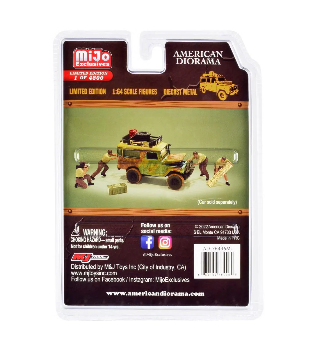 American Diorama - Off-Road Adventure 2 Metal Figures Set MiJo Exclusives - Scala 1/64 AD-76496MJ - Image 2