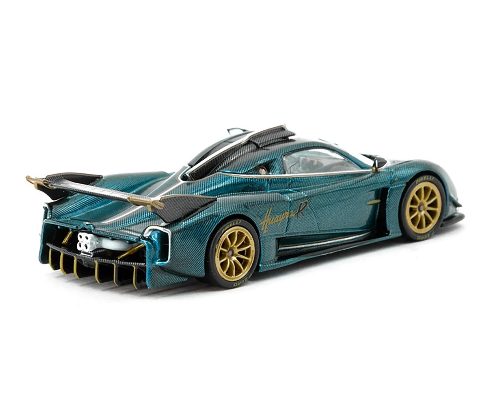 Tarmac Works - Pagani Huayra R Turquoise Carbon Fiber - GLOBAL64 - Scala 1/64 T64G-TL035-TCF - Image 2